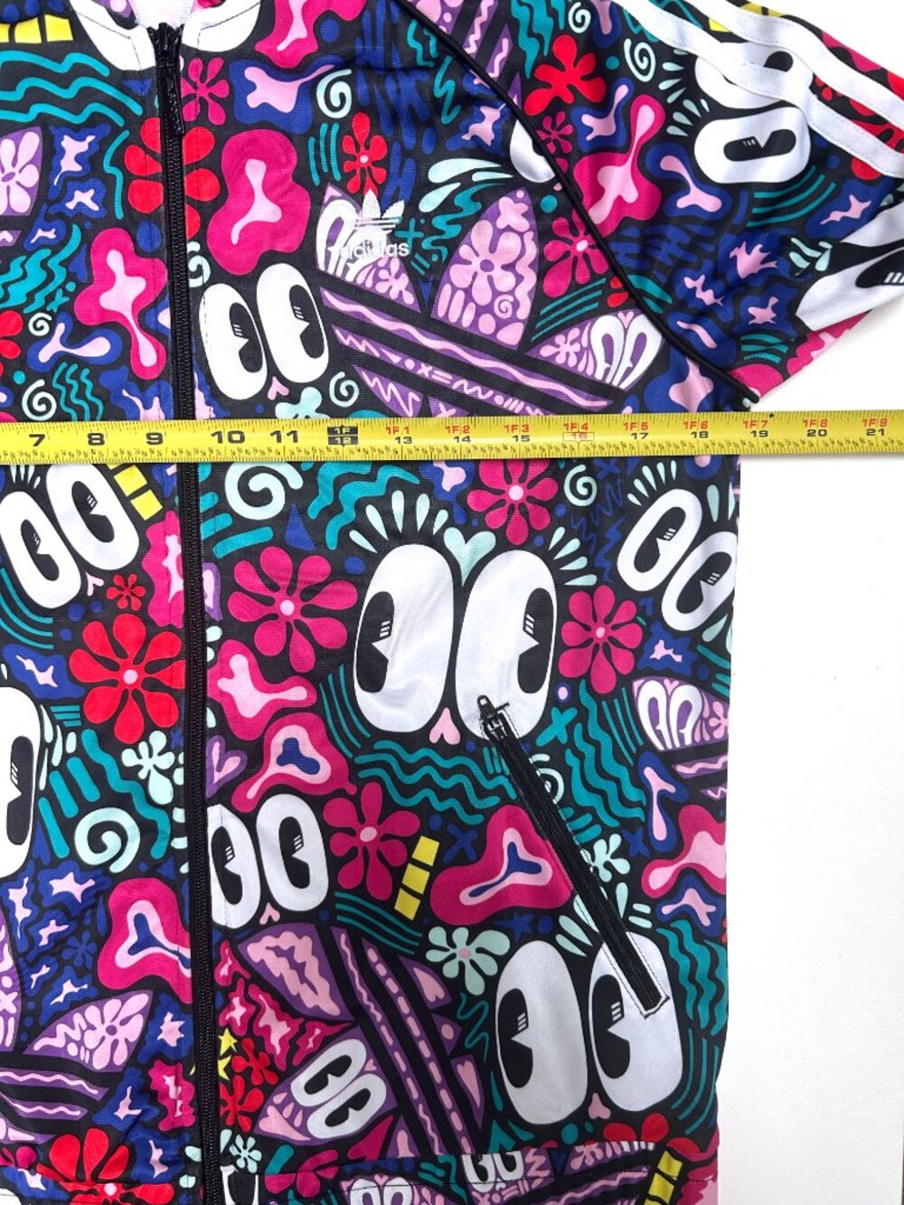Adidas X Hattie Stewart Graffiti Art Illustration Track Jacket Full Zip Size M - Picture 6 of 8